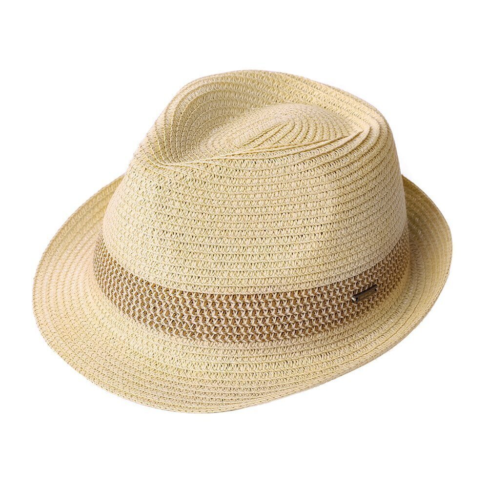 3892 Packable 3XL Beige Straw Fedora Panama Sun Summer Beach Hat Cuban